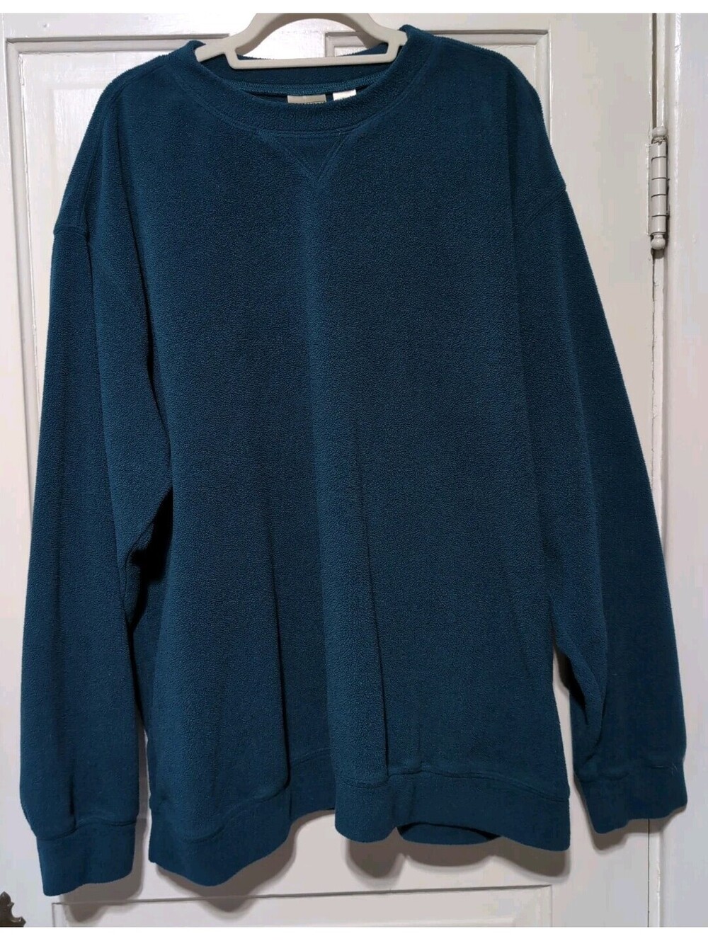 Vtg L. L. Bean Fleece Crewneck Sweatshirt Canada Made Teal Men XXL Tall(1640)E